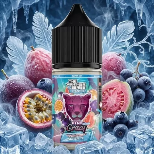 PINK PANTHER CRAZY SUPER ICE SALT VAPE ELIQUID – 30ML
