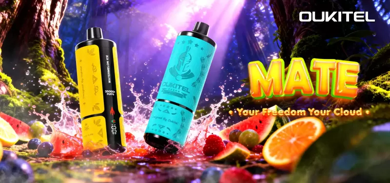 OUKITEL MATE ICE 35K+ PUFFS 2MG SALT DTL ESHISHA – 35,000 PUFFS DISPOSABLE VAPE - Image 3