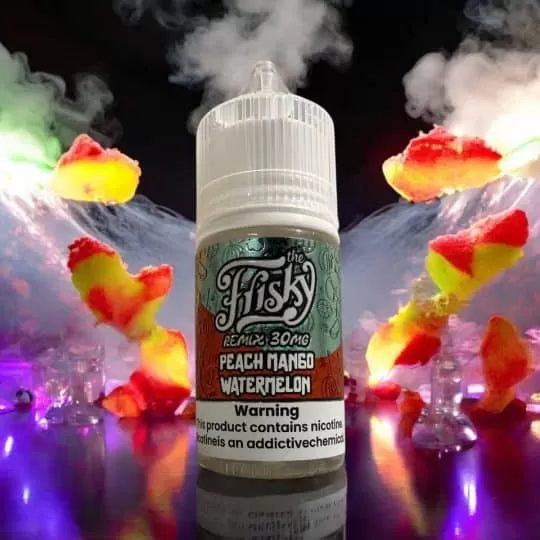 FRISKY REMIX PEACH MANGO WATERMELON SUPER ICED SALT VAPE ELIQUID