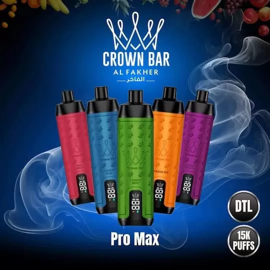 Crown Bar 15K Puffs Disposable Vape Pod Pro Max Al Fakher LE 5MG DTL