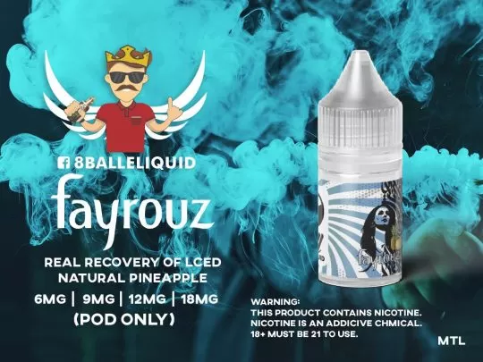 8 BALL FAYROUZ MTL VAPE ELIQUID