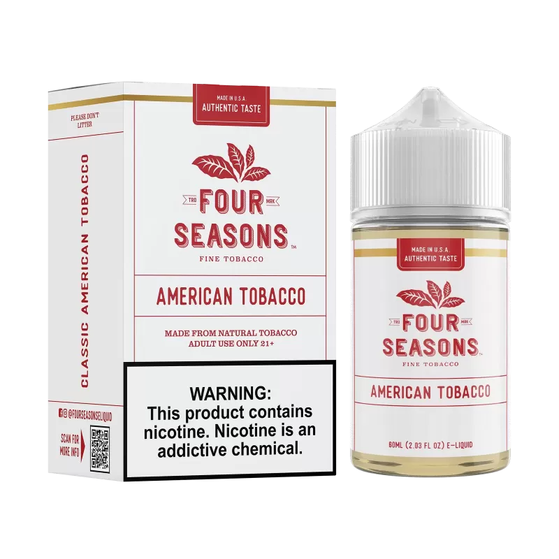 Four Seasons American Tobacco Vape e-Liquid 30mL
