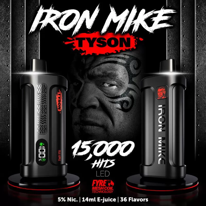 Iron Mike Tyson 15,000 Puff Disposable Vape