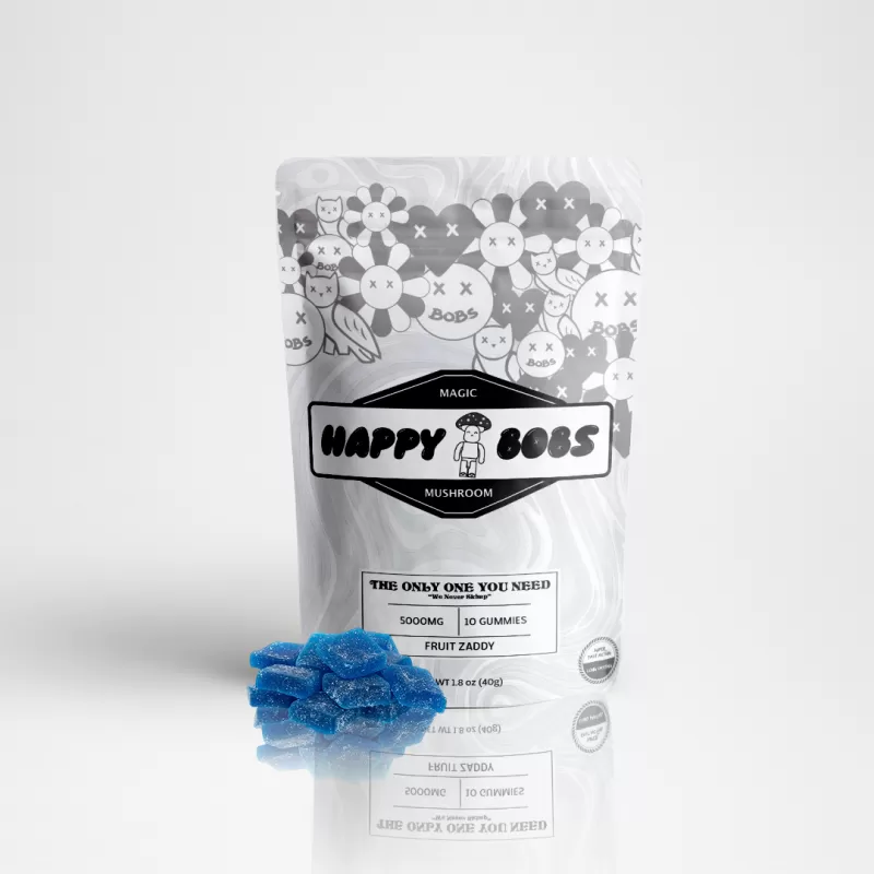 Happy Bobs Fruit Zaddy Gummies & Chocolate Bar (Magic)