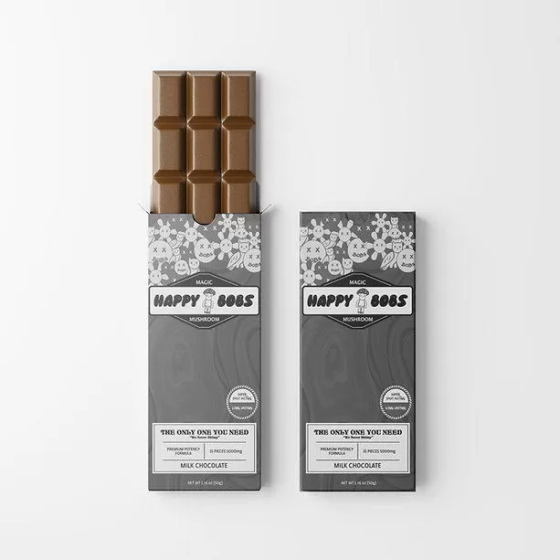 Happy Bobs Fruit Zaddy Gummies & Chocolate Bar (Magic) - Image 2