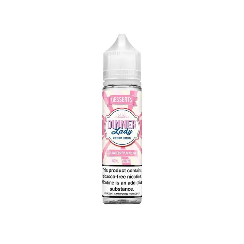 Dinner Lady Strawberry Macaroon Vape e-Liquid 60mL