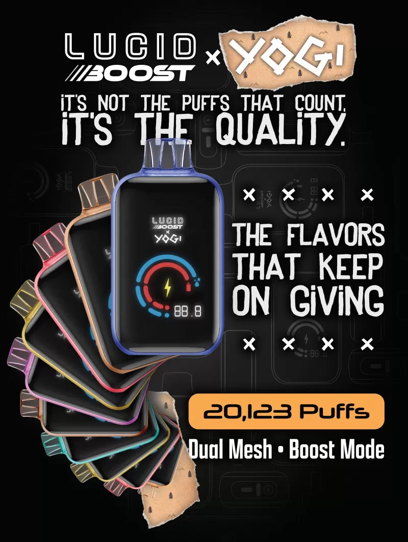 Lucid Boost X YOGI 20123 Puff Disposable Vape 5% Nicotine
