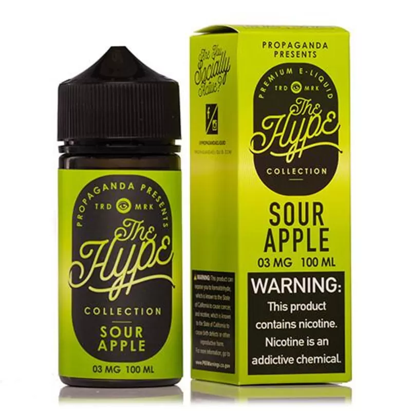 Propaganda The Hype Collection Sour Apple Vape e-Liquid 100mL