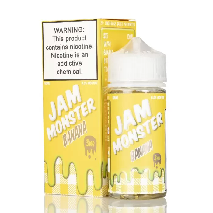 Jam Monster Banana Vape e-Liquid 100mL
