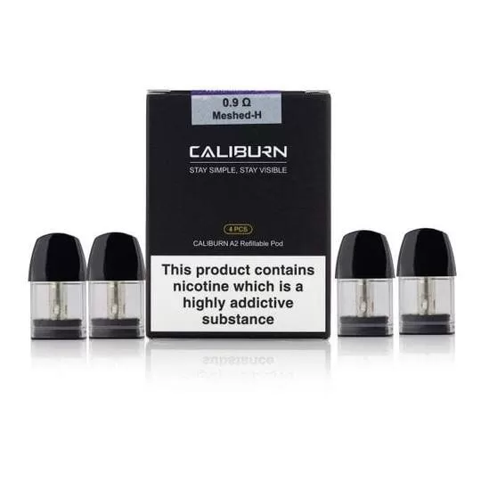 UWELL CALIBURN A2 REPLACEMENT Vape PODS 0.9 Ohm Mesh