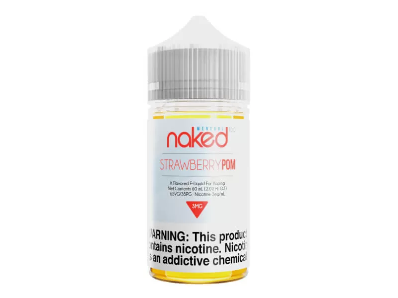 Naked 100 Menthol Strawberry POM (Previously Brain Freeze) Vape E-Liquid 60mL