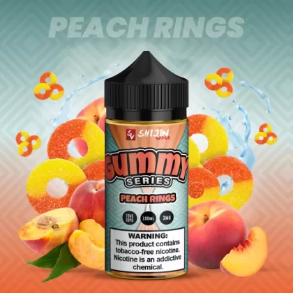 Shijin Gummy Series Peach Rings Vape e-Liquid 100mL