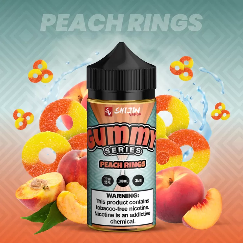 Shijin Gummy Series Peach Rings Vape e-Liquid 100mL