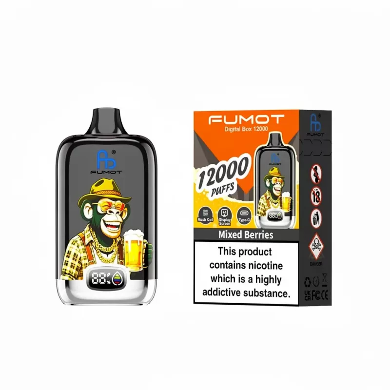FUMOT Digital Box 12000 Beer Edition Disposable Vape 20ml - Image 2