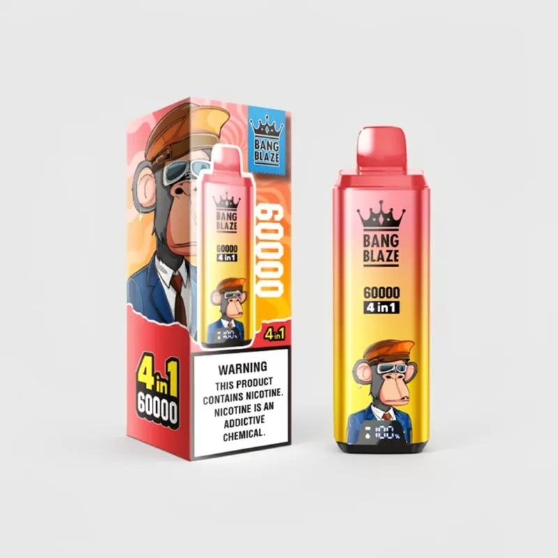 Bang Blaze 60K Puffs 4 in 1 Disposable Vape with Smart LED Display