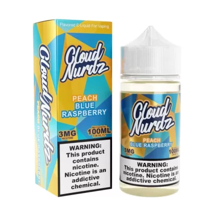 Cloud Nurdz Peach Blue Raspberry Vape e-liquid 100mL