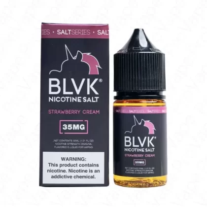 BLVK Unicorn Strawberry Cream Salt TFN Vape e-liquid 30mL