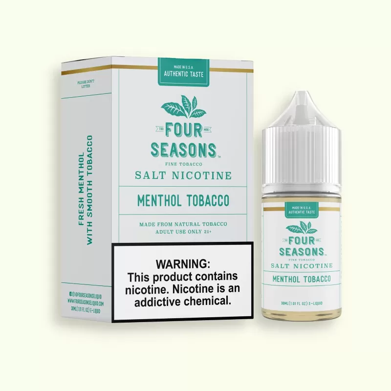 Four Seasons Menthol Tobacco Vape e-Liquid 30mL