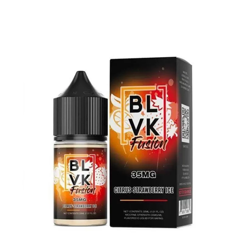 BLVK Fusion Salt Citrus Strawberry CHILLED Vape e-Liquid 30mL