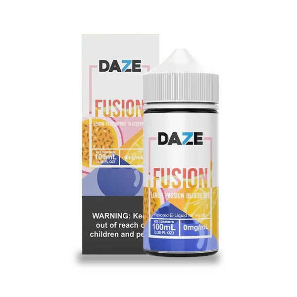7 Daze Fusion Lemon Passionfruit Blueberry Vape e-Liquid 100mL