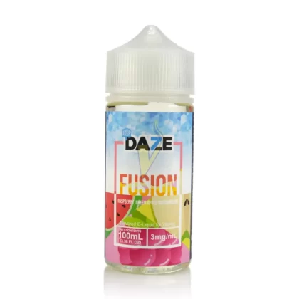 7 Daze Fusion Raspberry Green Apple Watermelon CHILLED Vape e-Liquid 100mL