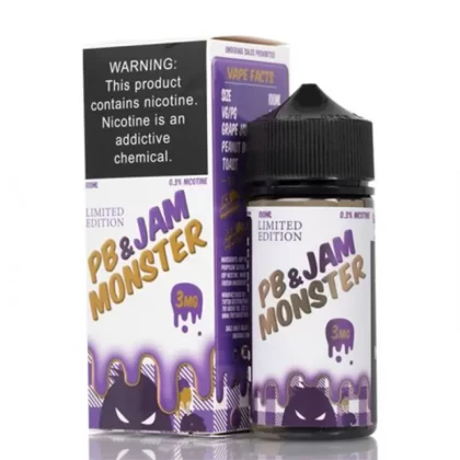 Jam Monster Jam Grape PB&J Vape e-Liquid 100mL