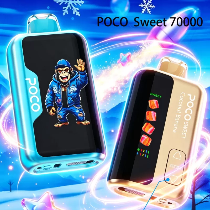 POCO Sweet 70K | 4-level sweetness control, 70000 puffs, mesh coil, bulk disposable vape
