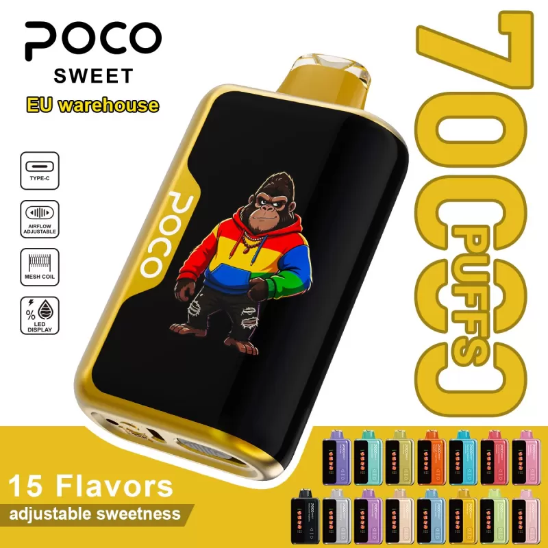 POCO Sweet 70K | 4-level sweetness control, 70000 puffs, mesh coil, bulk disposable vape - Image 3