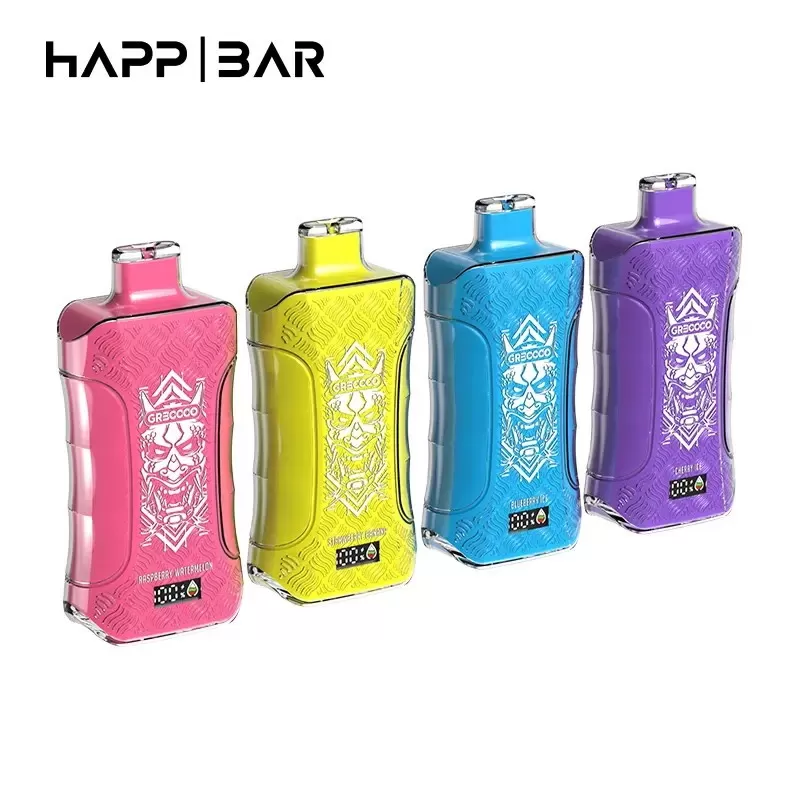 Happ Bar GR30000 | 30000 puffs, 30ml, LED display, 22 options, Type-C rechargeable, bulk disposable vape