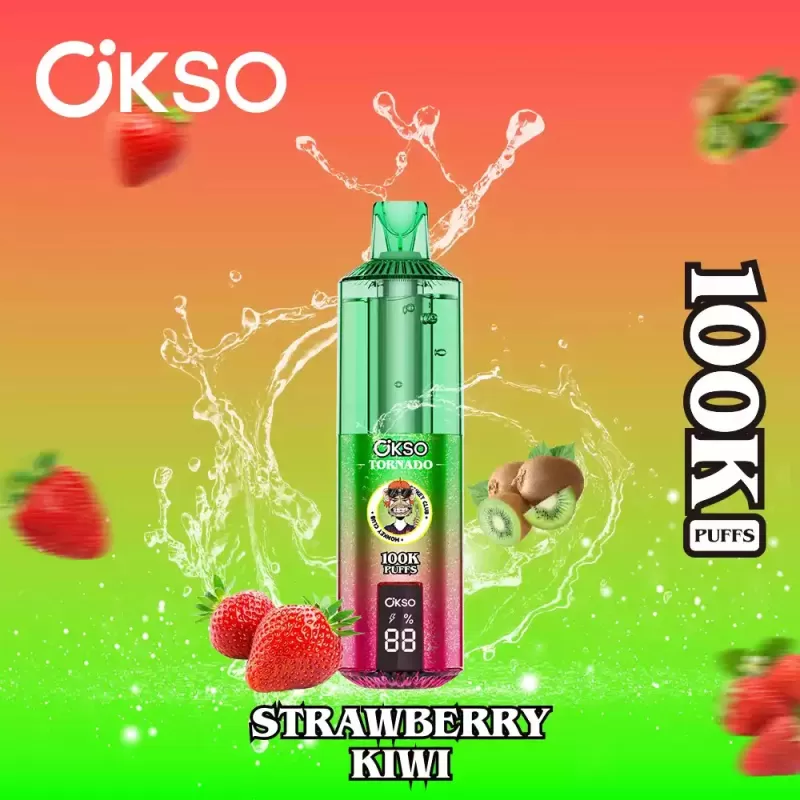 OKSO TORNADO 100K | dual mesh coil, 100000 puffs, RGB LED display, bulk disposable vape - Image 3