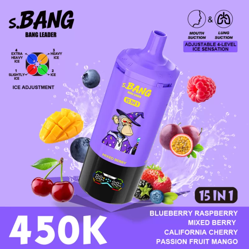Bang Leader 450K | 15-in-1 option system, 450000 puffs, smart LED screen, bulk disposable vape - Image 3