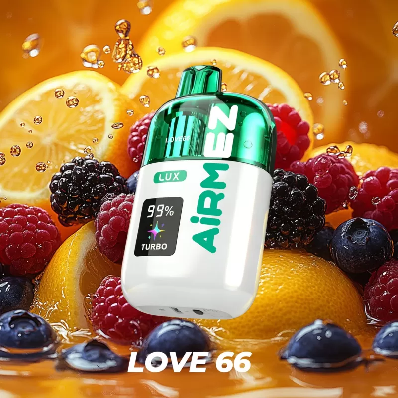 Airmez Lux 60K | 60000 puffs, dual mesh coil, 30ml, boost mode, bulk disposable vape - Image 2