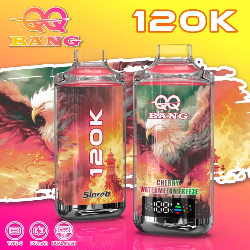 Bang QQ 120K | 120000 puffs, mesh coil, 12 options, 40ml long-lasting, bulk disposable vape