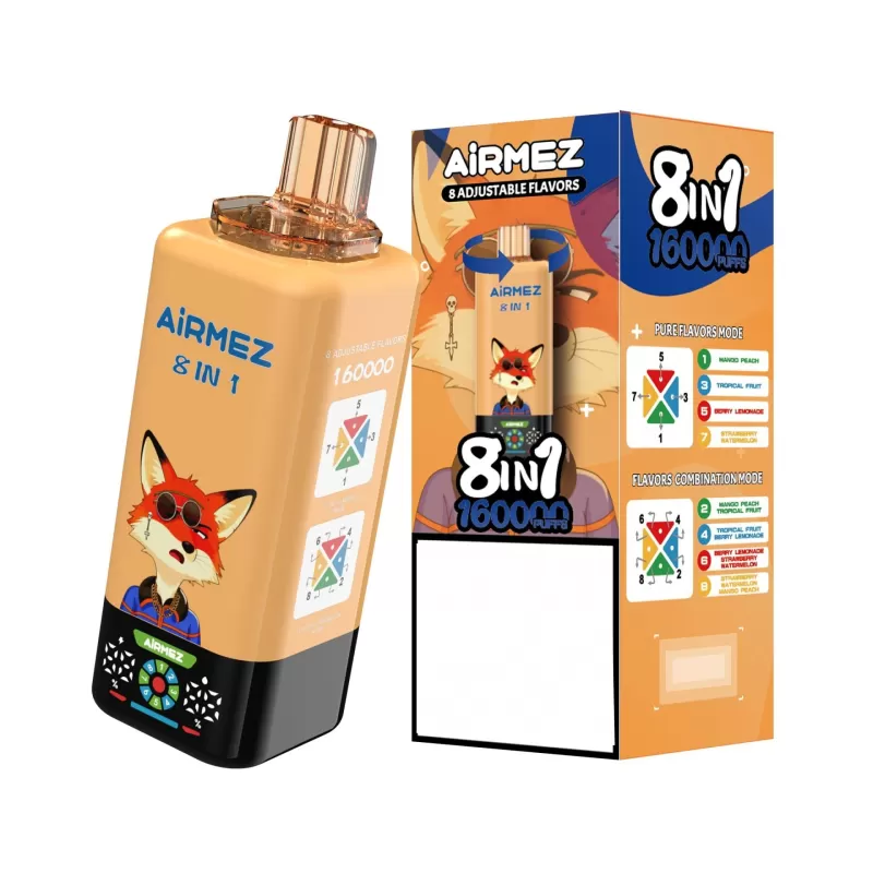 Airmez 8-in-1 160K | 8 adjustable options, 160000 puffs, mesh coil, bulk disposable vape - Image 3
