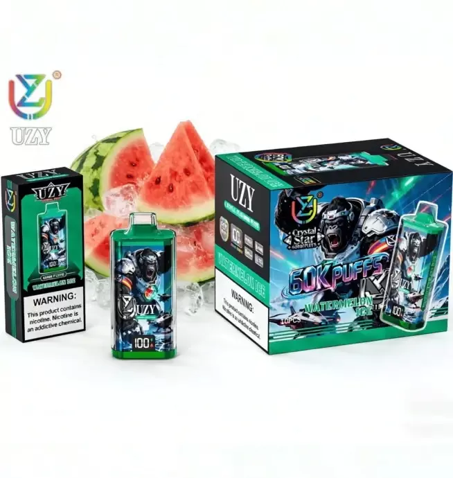 UZY Crystal Star 60K | 60000 puffs, smart display, dual mesh coil, 12 options, bulk disposable vape - Image 3