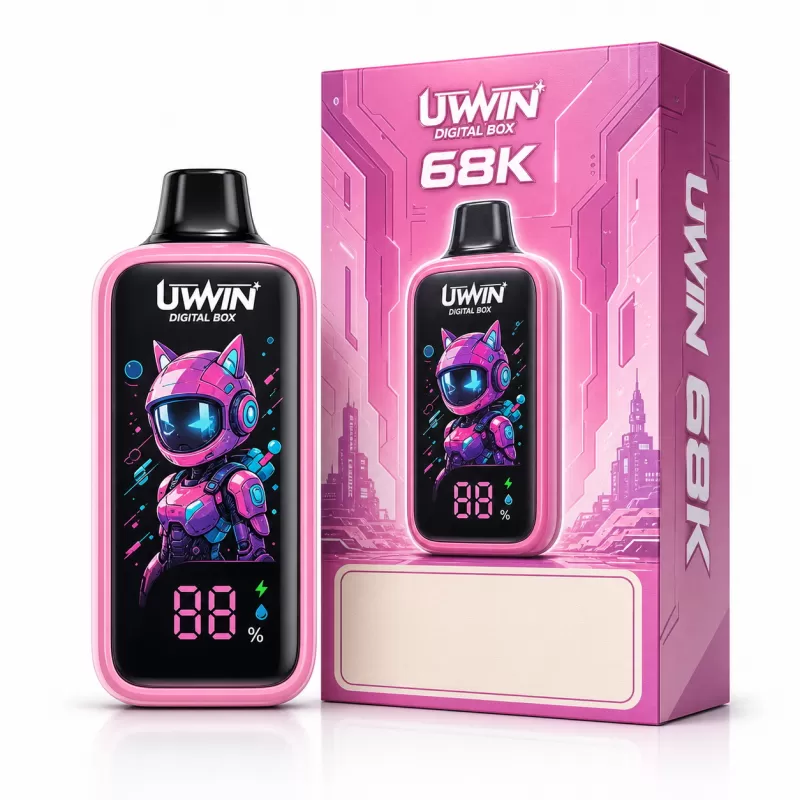 UWIN DIGITAL BOX 68K | smart LED screen, 68000 puffs, high-capacity, bulk disposable vape - Image 3