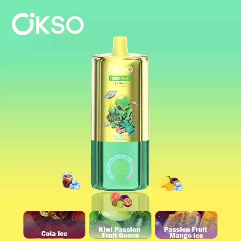OKSO 70K | 3-in-1 70000 puffs triple mesh smooth hit bulk disposable vape - Image 2
