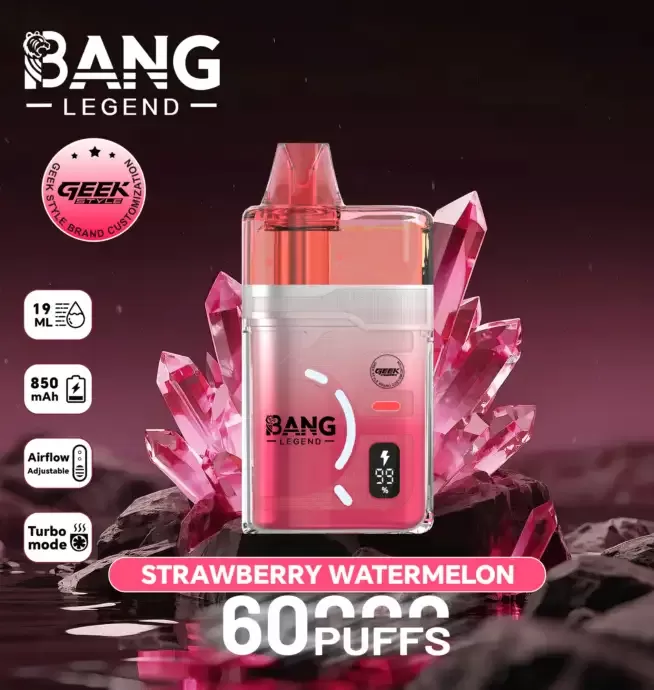 Bang Legend Geek 60K | adjustable airflow & turbo mode, 60000 puffs, high-capacity, disposable vape