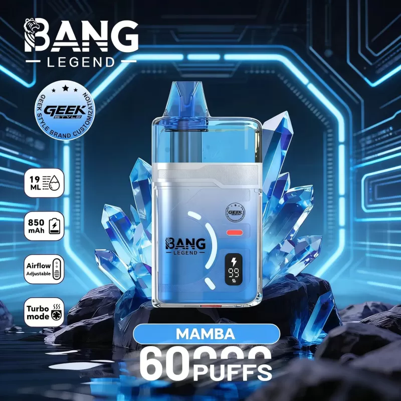 Bang Legend Geek 60K | adjustable airflow & turbo mode, 60000 puffs, high-capacity, disposable vape - Image 2