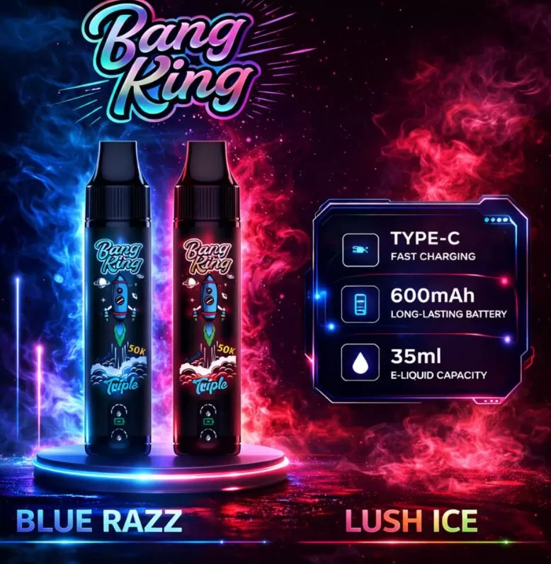 Bang King 50K | 3-in-1 triple option 50000 puffs, rechargeable, disposable vape - Image 2