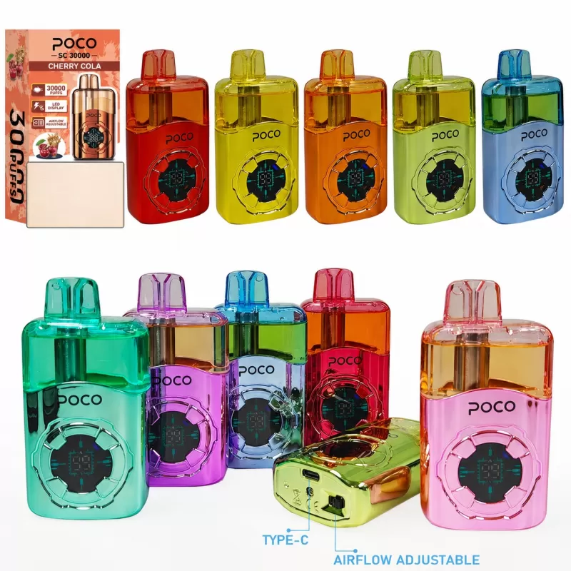 POCO SC30000 | 30000 puffs, 30ml, high-capacity, rechargeable, bulk disposable vape - Image 3