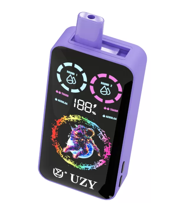 UZY Tornado 30K | dual-option RGB display 30000 puffs 40ml mega tank bulk disposable vape - Image 2