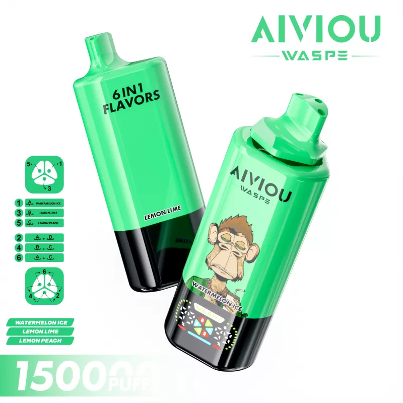WASPE AIVIOU 150K | 150000 puffs, 64mL, 6 options in one, 6-in-1, longest-lasting, bulk disposable vape - Image 2