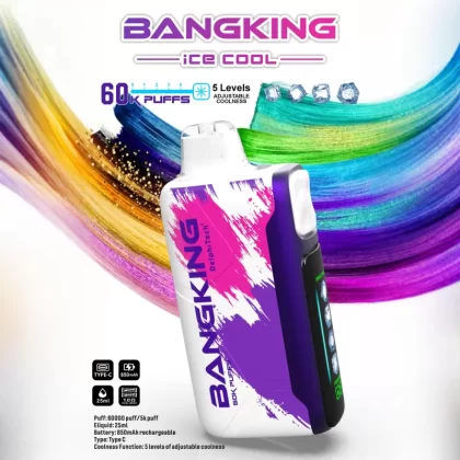 Bang King Ice Cool 60K | 60,000 puffs disposable vape with adjustable coolness