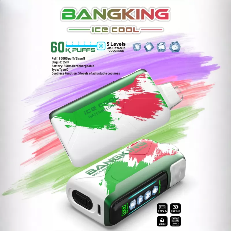 Bang King Ice Cool 60K | 60,000 puffs disposable vape with adjustable coolness - Image 3