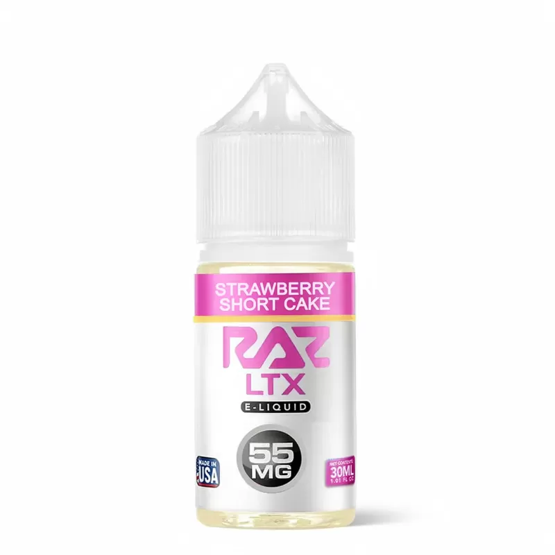Raz LTX Salt Nic Strawberry Shortcake – All Day Vape 30mL