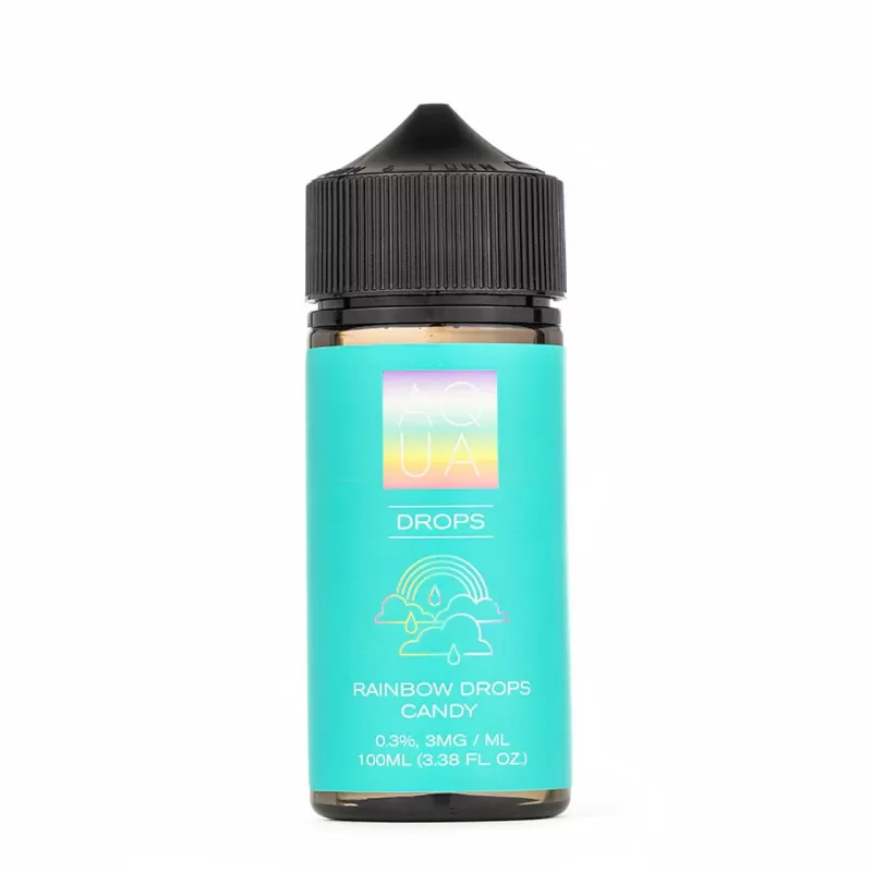 Aqua – Drops 100mL Rainbow Candy E-Juice 70VG.