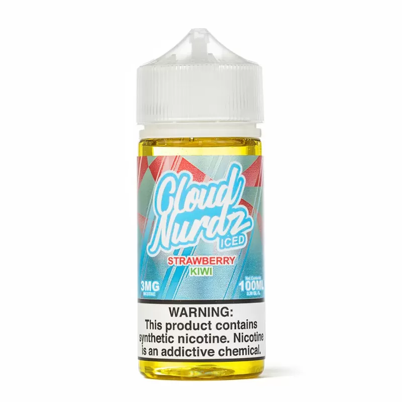 Cloud Nurdz Iced Strawberry Kiwi Menthol 100mL