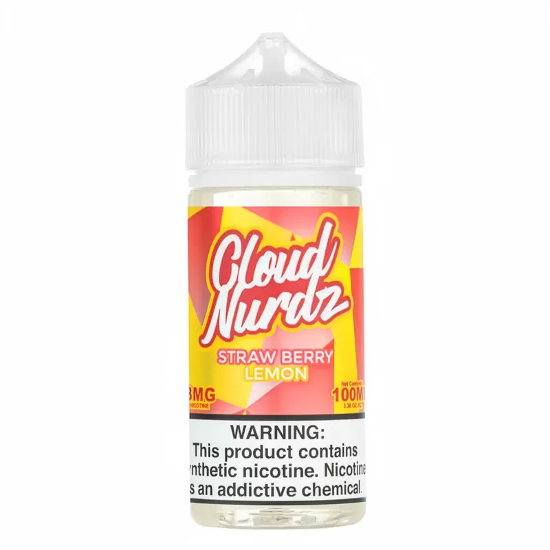 Cloud Nurdz Strawberry Lemon 100mL Pre-Steeped Vape Juice