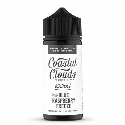 Coastal Clouds – Iced Blue Raspberry Freeze 100mL – Menthol